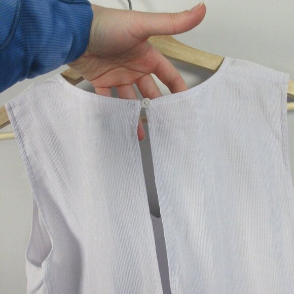 Club Monaco Shailyn Women's Bow Back Peplum Top Sleeveless Casual Lilac S 120 - Picture 5 of 9